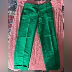 Express Green Ankle Cropped Pants